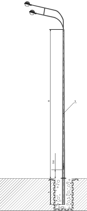 Опора несиловая фланцевая граненая НФГ-10,0(75)-05-ц от компании ГЕН-СНАБ