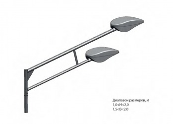 Серия 2 – «Вектор» Кронштейны для консольных светильников от компании ГЕН-СНАБ